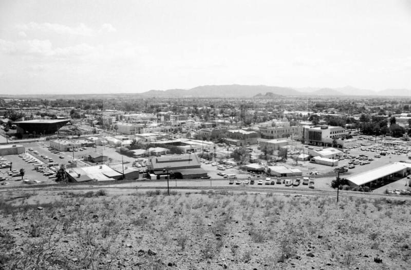 Looking southwest from Hayden Butte