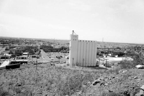 Looking west from Tempe Butte with Hayden Mill in center of photo.