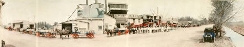 Photograph- colorized panorama of creamery, 8th Street