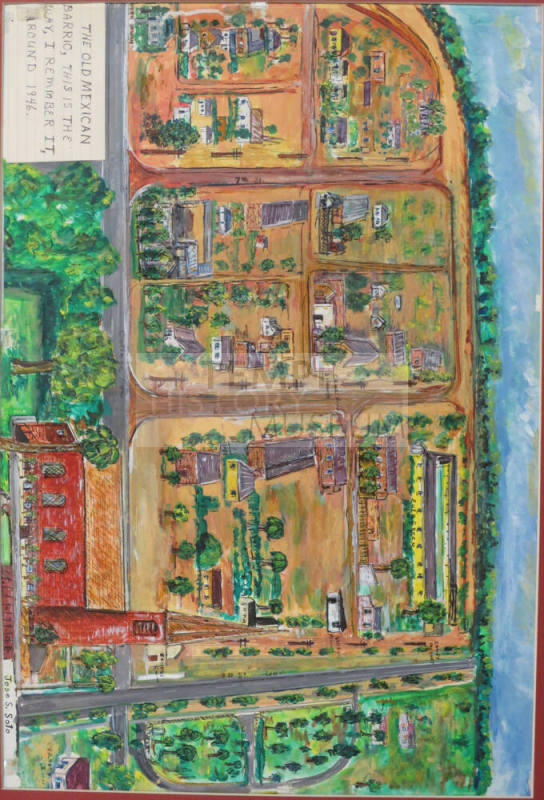 Painting - Tempe Barrio in 1946