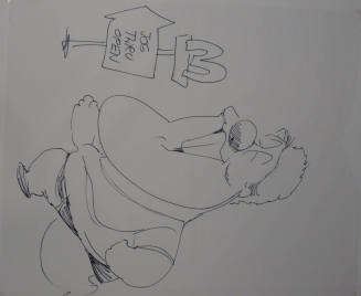 Cartoon - President Bill Clinton Jogging