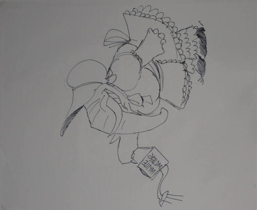 Cartoon - Republican Elephant, White Water