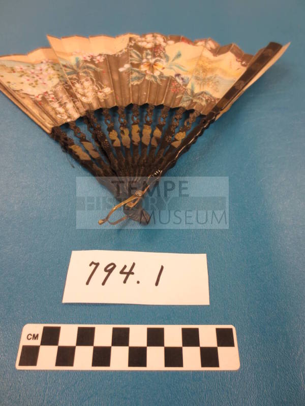 Colored paper fan