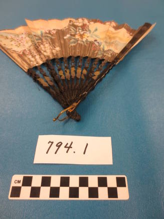 Colored paper fan