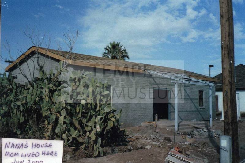 Elias-Rodriguez House during remodeling in 2000