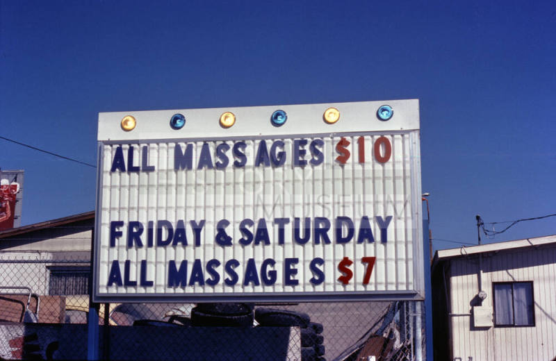 Massage Parlor sign
