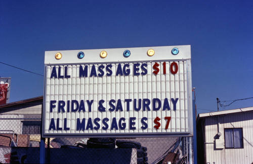 Massage Parlor sign