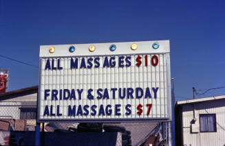Massage Parlor sign