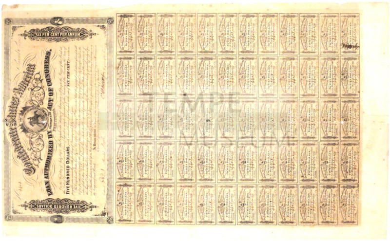 Bond - Confederate States of America for $500