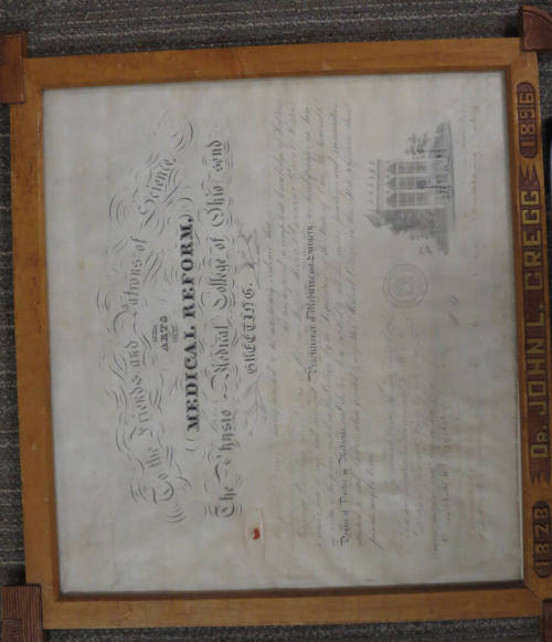 Certificate- Medical- John L. Gregg