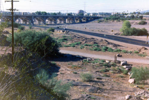 Rio Salado Parkway, Mill Avenue Bridge, and the Salt River