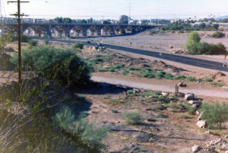 Rio Salado Parkway, Mill Avenue Bridge, and the Salt River