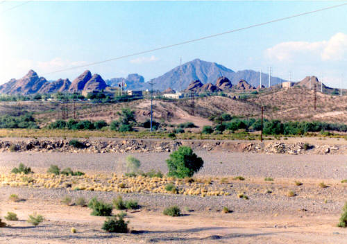 Salt River, Papago Buttes, and Camelback Mountain