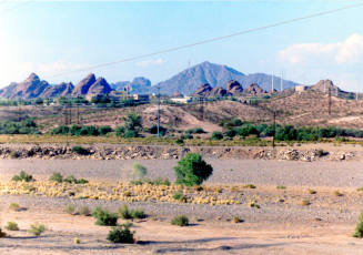 Salt River, Papago Buttes, and Camelback Mountain