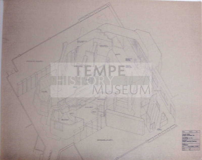 Axonometric Drawing of Tempe Historical Museum