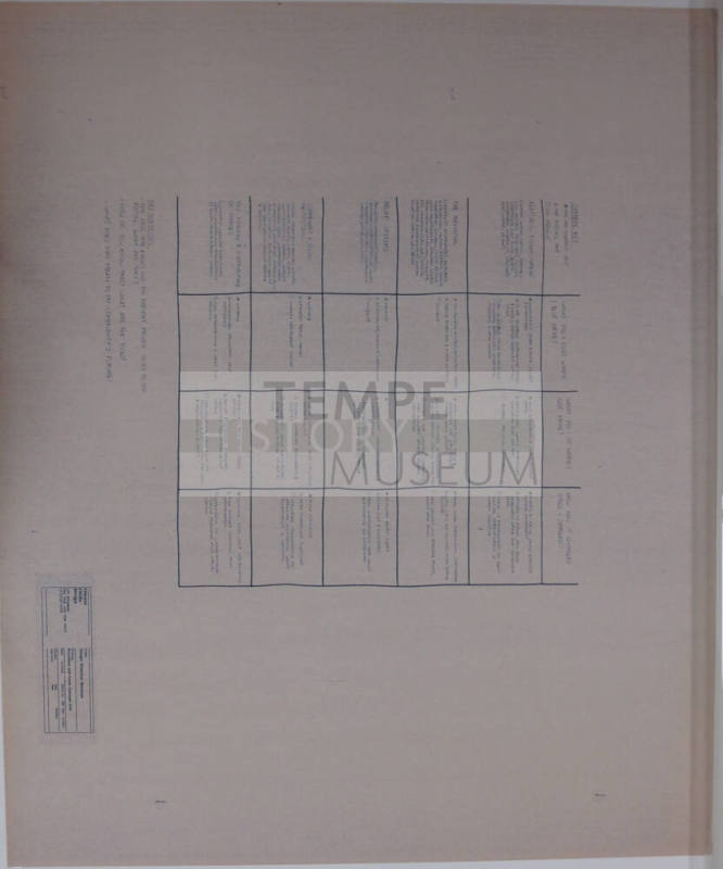 Chart - Table for Dam/River/Canal Exhibit