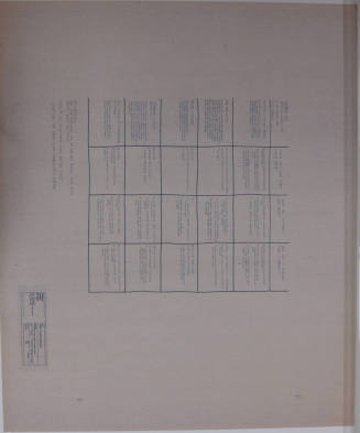 Chart - Table for Dam/River/Canal Exhibit