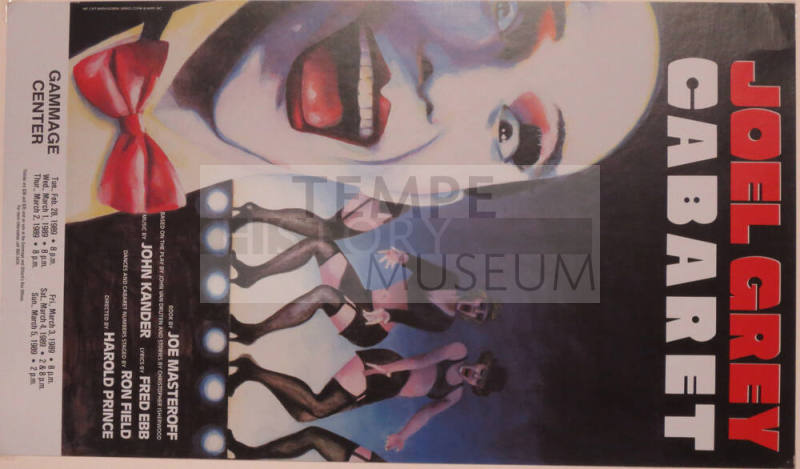 Poster-Joel Grey Cabaret- Gammage Center