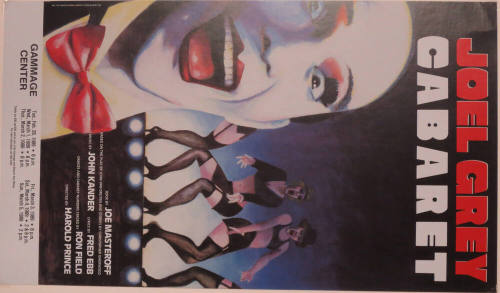 Poster-Joel Grey Cabaret- Gammage Center