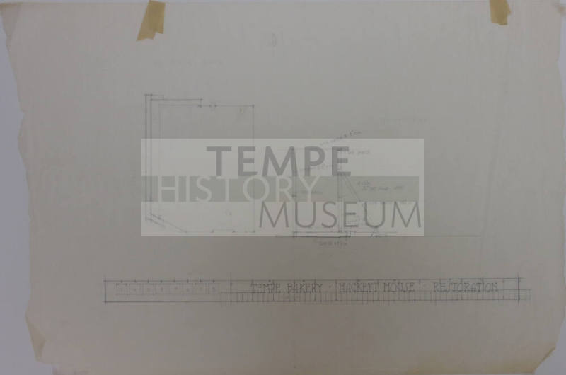 Drawing of Hackett House Restoration