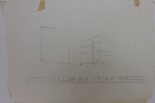 Drawing of Hackett House Restoration
