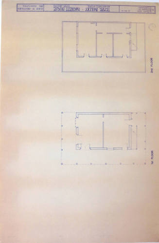 Blueprint - Tempe Bakery/Hackett House Floor Plans