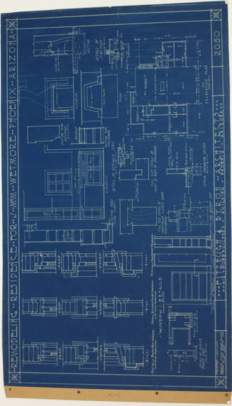 Blueprints-Remodeling of J. Wetmore Home