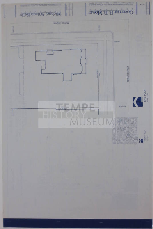 Site Plan - Governor B.B. Moeur House