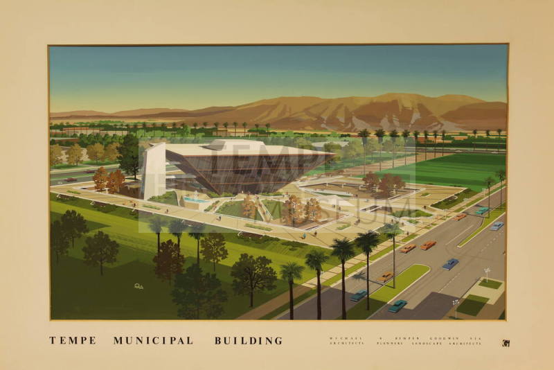 Painted Rendering-Tempe Municipal Bldg