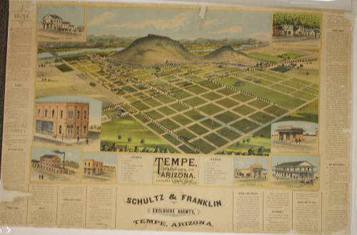 Illustrated Map of Early Tempe