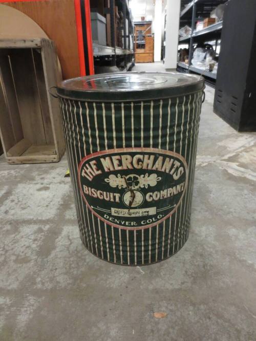 Merchants Biscuit Co Tin