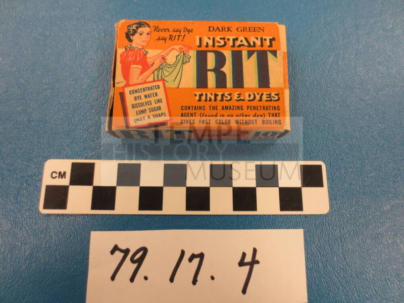 RIT Tint & Dye Cardboard Box