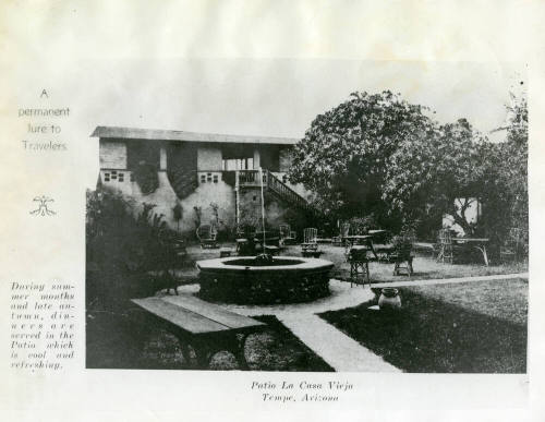 Wide view of the Patio at La Casa Vieja