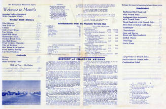 Monti's Western Tavern Menu Chandler