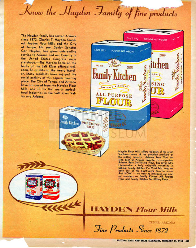 Hayden flour Advertisement