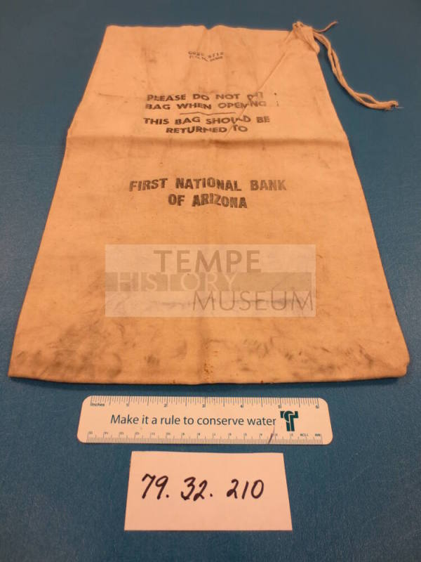 First National Bank bag