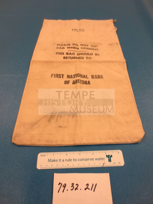 First National Bank bag