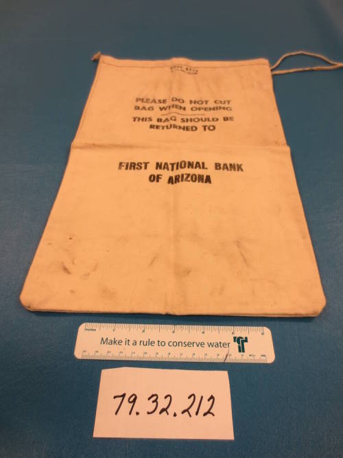 First National Bank bag