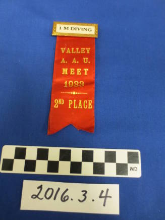 Ribbon, 2nd Place Valley AAU 1 Meter Diving