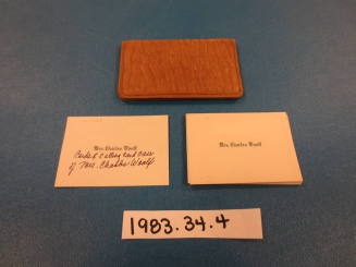 Leather case for calling cards