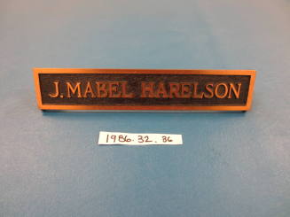 J. Mabel Harelson nameplate