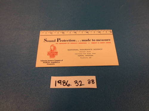 National Insurance Agency business card