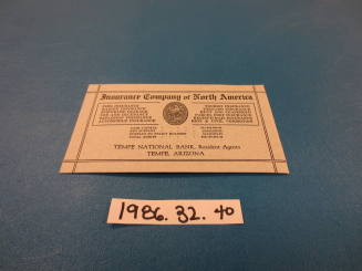 Insurance Company of North America business card