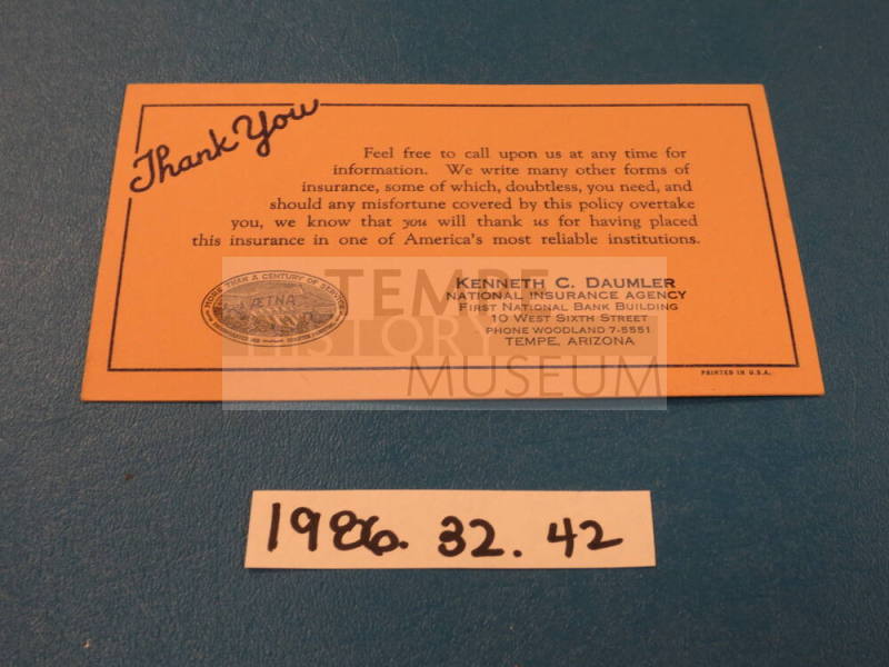 Kenneth Daumler business card