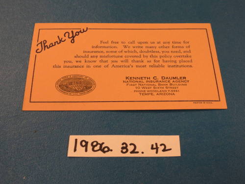 Kenneth Daumler business card