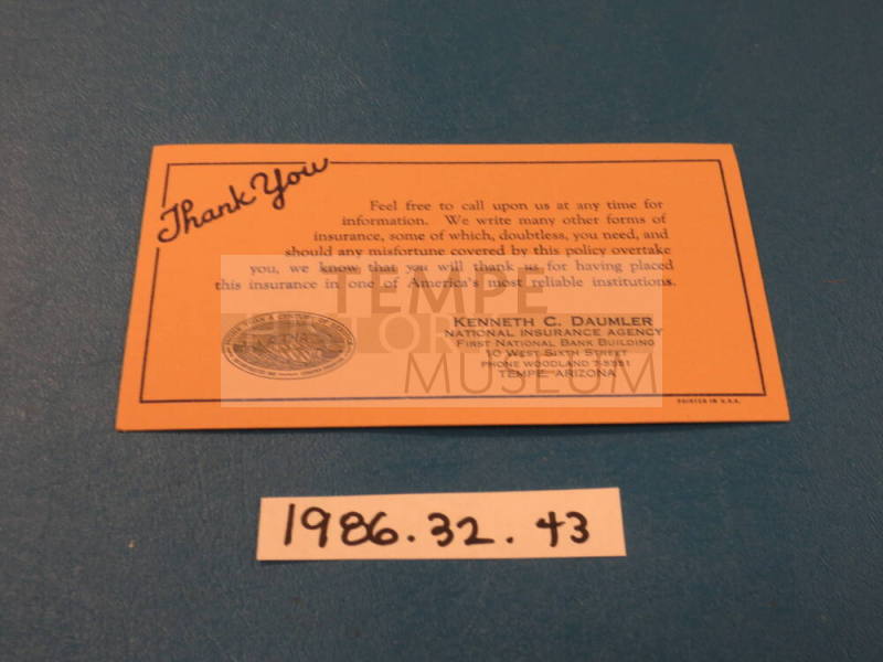 Kenneth Daumler business card