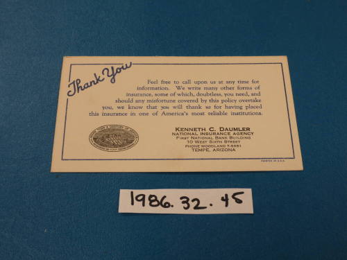 Kenneth Daumler business card