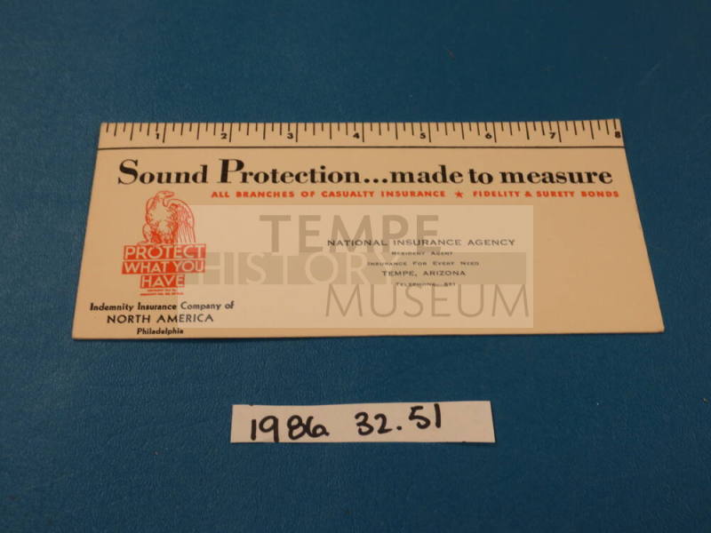 National Insurance Agency business card