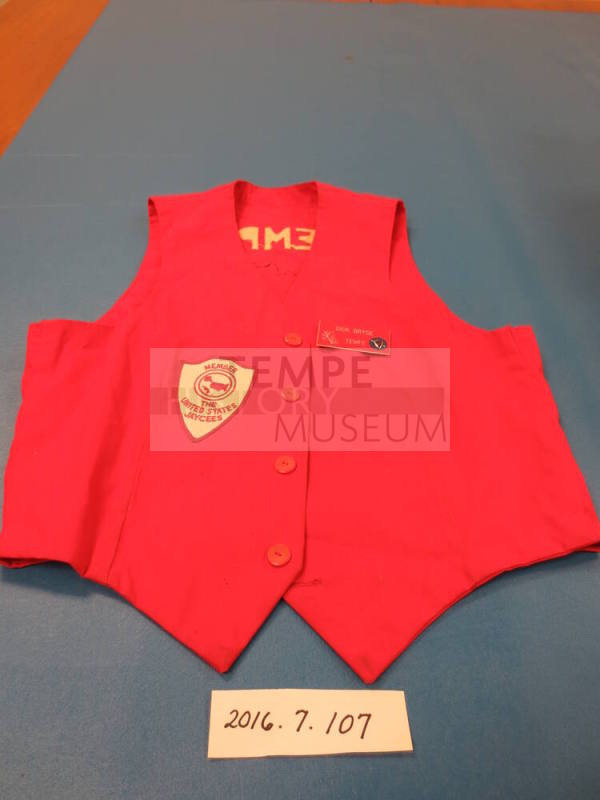 Red Tempe Jaycees Vest