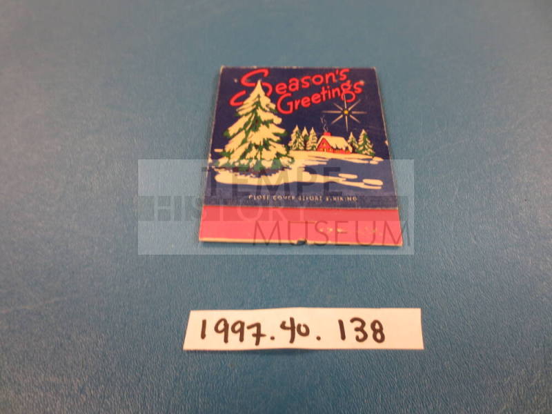 Christmas matchbook